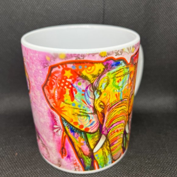 Elephant Modern Art Mug , 11oz - Picture 2 of 3